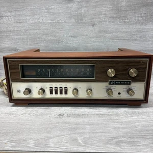 Vintage The Fisher 550-T AM/FM Stereo Receiver With Wooden Case READ - Picture 1 of 17