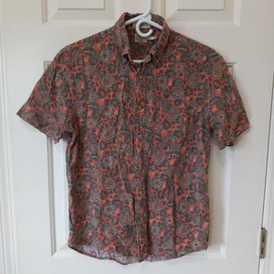 FAHERTY Men The Breeze Shirt Linen Floral Hawaiian Button Casual Resort Summer S - Picture 1 of 4