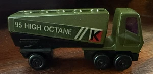 Matchbox Lesney Superfast #63-F Freeway Gas Tanker 95 High Octane Truck Army - Picture 1 of 6