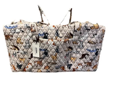 Vera Bradley Large Traveler Duffel A Cat’s Life 50229-23028 NWT - Image 1 of 4