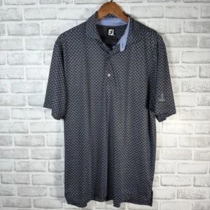 FootJoy Blue Stretchy Athletic Polo Shirt Mens Size M - Picture 1 of 5