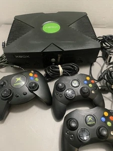 Paquete Consola Xbox Original Microsoft Xbox 3 Controladores con Cables Probados *LEER - Imagen 1 de 21