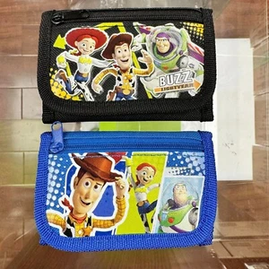 Juego de 2 billeteras pequeñas triple plegables de Disney Toy Story para niños (negra y azul) color - Imagen 1 de 2