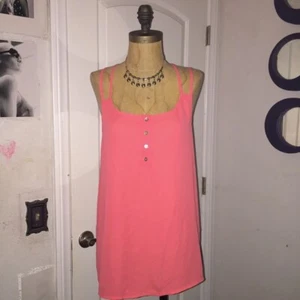 Blusa sin mangas tejida rosa talla L rosa sin mangas rosa nueva con etiquetas B6 - Imagen 1 de 4
