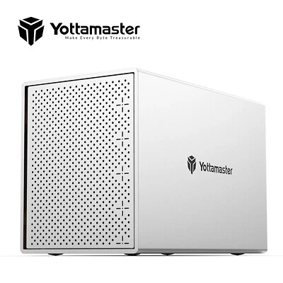 Yottamaster 5 Bay RAID Hard Drive Enclosure Type C Fits 3.5" 2.5" SATA HDD SSD - Image 1 of 4
