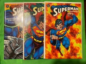 Juego de cómics de novela gráfica Superman Doomsday Hunter/Prey 1 2 3 DC serie 1-3 casi nuevo - Imagen 1 de 7