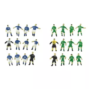 N Gauge Two Football Teams with Goalkeepers and Referees 24 Figures Sport People - Picture 1 of 6