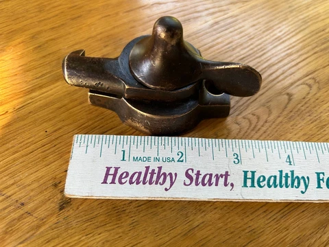 Large 2 3/4" Antique Cast Brass Window Sash Latch, Free S/H Cover