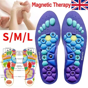 1 Pair Magnetic Acupressure Insoles Massage Insoles Shock-absorbing Women Men - Picture 1 of 20
