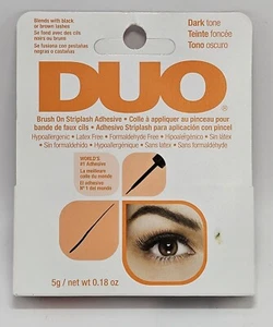 DUO  STRIPLASH ADHESIVE BRUSH ON - DARK TONE EYELASH GLUE   - Picture 1 of 2