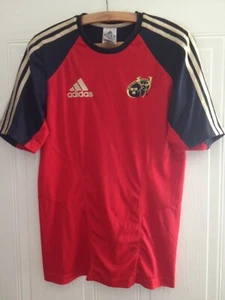 Camiseta deportiva oficial Munster Rugby Union Adidas 2011 para hombre talla roja - Imagen 1 de 7