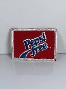 Pepsi Free Iron On Patch Vintage Advertising Patch VTG Retro Red White Blue - Picture 1 of 5
