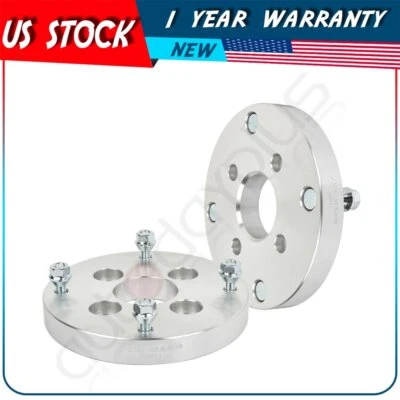 1" 4x4 to 4x156 10x1.25 stud Silver 2x Wheel Adapters For Polaris Xpres 300 400L - Image 1 of 4