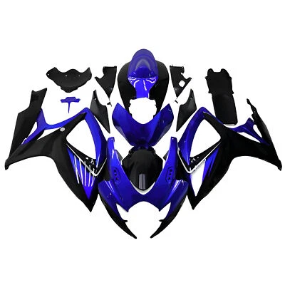 Kit de carenado azul negro para Suzuki GSXR600 GSXR750 2006 2007 carrocería de inyección Foto 1 de 4