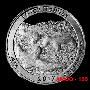 2017-S Clad Proof Quarter Effigy Mounds National Park - Bild 1 von 2