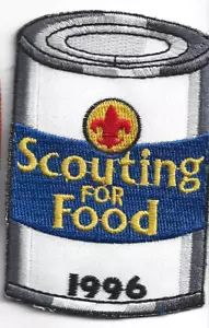 "PARCHE BSA 1996 SCOUTING FOR FOOD-2 1/4 X 3 1/2" - Imagen 1 de 1