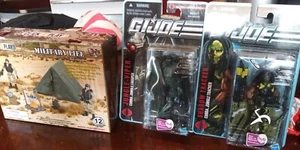 gi joe pursuit of cobra SHADOW TRACKER & JUNGLE VIPER WITH MILITARY LIFE SET - Picture 1 of 7