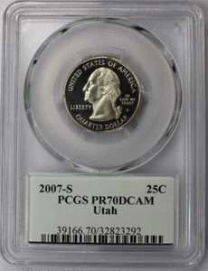 2007-S Utah State Quarter PCGS PR70DCAM - Picture 1 of 4