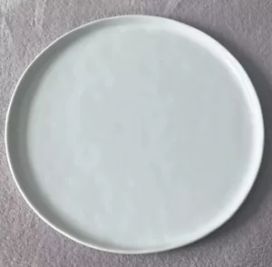 Crate and Barrel Dinner Plate MERCER White Glossy Texture 11" Entertain - Picture 1 of 2