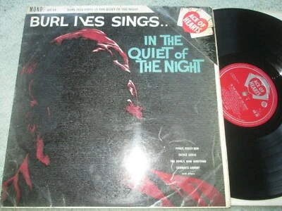 Burl Ives In The Quiet Of The Night. Ace Of Hearts AH 14 Mono Vinyl LP Album - Image 1 of 4