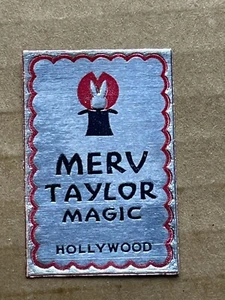 Merv Taylor Magic kleines unbenutztes gummiertes Etikett - Bild 1 von 2