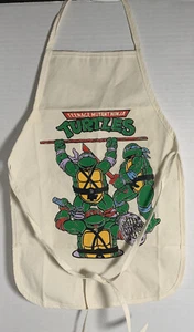 Vintage Teenage Mutant Ninja Turtles TMNT Kids Apron Smock Canvas Innovo Inc. - Picture 1 of 5