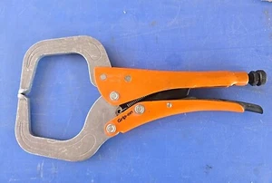 1 PRE-OWNED GRIP-ON #144-12  C-CLAMP WELDING LOCKING PLIERS EXCEL. WORKING COND. - Picture 1 of 12