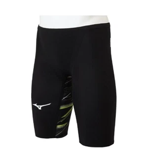 MIZUNO N2MB2006 Swimsuit Men GX SONIC NEO AG FINA Black Neo Lime FedEx - Picture 1 of 9