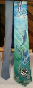 Ralph Marlin Original Vintage 1991 Florida Marlins Baseball Team Necktie - MLB - Picture 1 of 4
