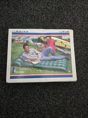 Vintage NOS Intex The Sport Set Camping Mat Air Mattress 2001 #68730 Aufblasbar - Image 1 of 4