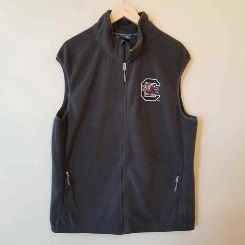 South Carolina Gamecocks Gen2 Zippered Fleece Vest, Size XL Cover