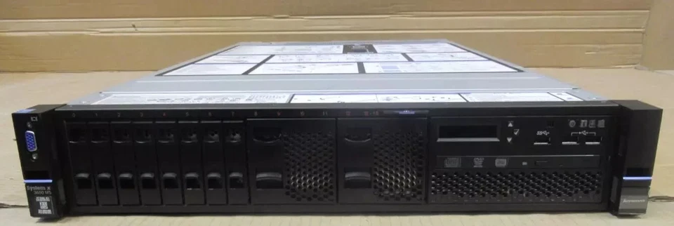 Lenovo x3650 M5 8871-AC1 2 x Intel Xeon 12-Core E5-2680v3 128GB 2U Server - Image 1 of 1