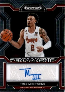 2022 Panini Prizm Draft Picks #CP-TMC Trey McGowens Auto Nebraska Cornhuskers - Picture 1 of 2