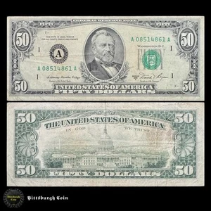 1981-A $50 Fifty Dollar Bill Boston MA Vintage Banknote FR 2121-A A1 - Picture 1 of 2