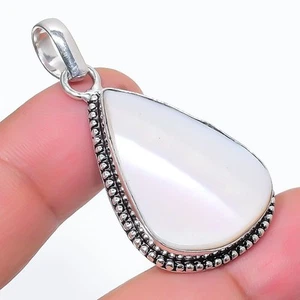 Perlmutt Birnenform Edelstein Anhänger Neuester handgefertigter Schmuck 1,9 Z... - Bild 1 von 7