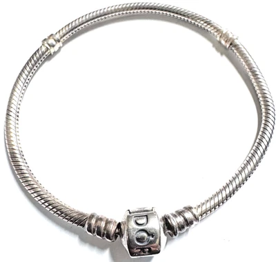 Authentic Pandora Moments Sterling Silver Bracelet 590702HV-19 cm/7.5" - Image 1 of 4
