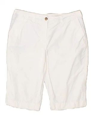 TOMMY HILFIGER Womens Bermuda Shorts US 6 Medium W28 White Cotton AB06 - Image 1 of 3
