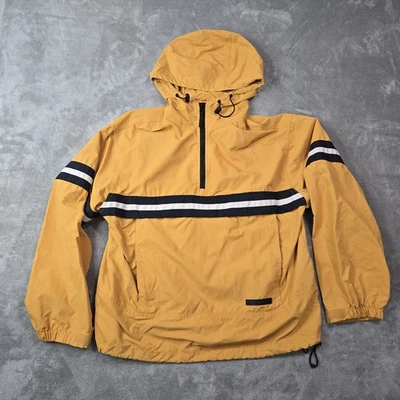 Vintage 90s Y2K Old Navy Yellow Hood Pullover Windbreaker Jacket Sz S Oversized - Image 1 of 4