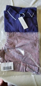 Janie And Jack JJ Boys Outfit 16 Polo Shirt & Shorts Set New Navy Back To School - Picture 1 of 2