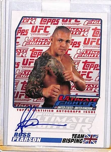 2009 TOPPS UFC ROUND 2 #TUF-RP ROSS PEARSON SIGNED - Picture 1 of 2