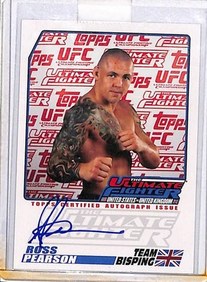 2009 TOPPS UFC ROUND 2 #TUF-RP ROSS PEARSON SIGNED - Image 1 of 2