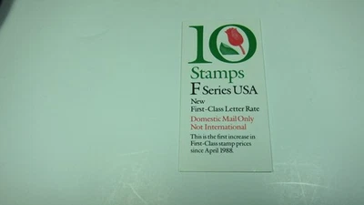 U.S. 1991 "F Series" Stamp Booklet. Scott # Bk184 (10 of Scott # 2520) (29cent) - Image 1 of 2
