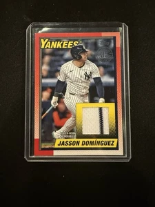 2025 Topps Series 2 Jasson Dominguez 1990 Relic Card Yankees Pinstripe! #90R2-JD - Bild 1 von 2