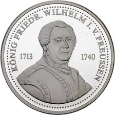 PRAGER: Medaille Deutsche Könige- Friedrich Wilhelm I v. Preussen, Silber [W6]#k