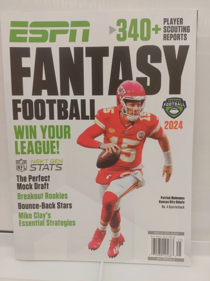 ESPN Fantasy Football 2023 magazine Travis Kelce cover