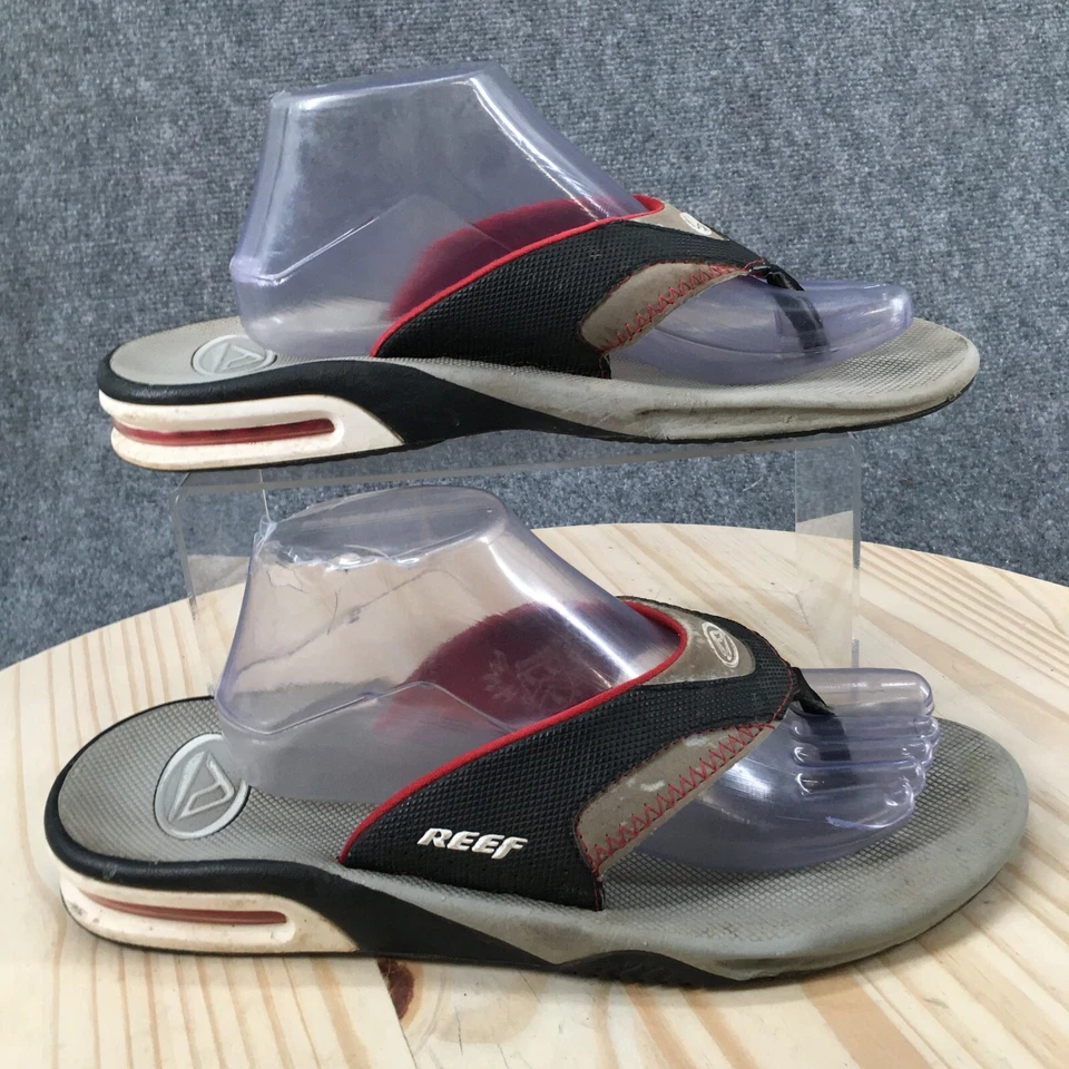 Sandalias Reef para mujer 10 abanicos informales chanclas planas cómodas beige sin cordones Foto 1 de 4