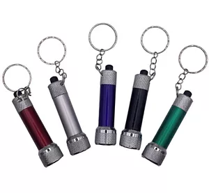 LED Torch Bright White Keyring Emergency Camping Walking Mini Night Light Gift - Picture 1 of 10