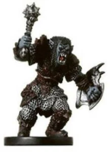 D&D Miniature - ORC MAULER #55 Orc Warrior!! (War Dums - VHTF FIGURE and OOP!!)
