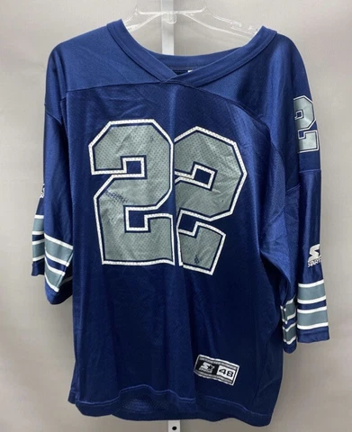 Vtg Starter Dallas Cowboys #22 E Smith Football Jersey SZ L Cover