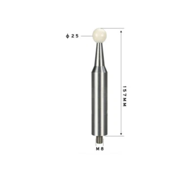 Sale Ceramic Ball Calibration Ball CMM styli Ball Dia. 25mm,157mm Long,M8 Thread - Image 1 of 4